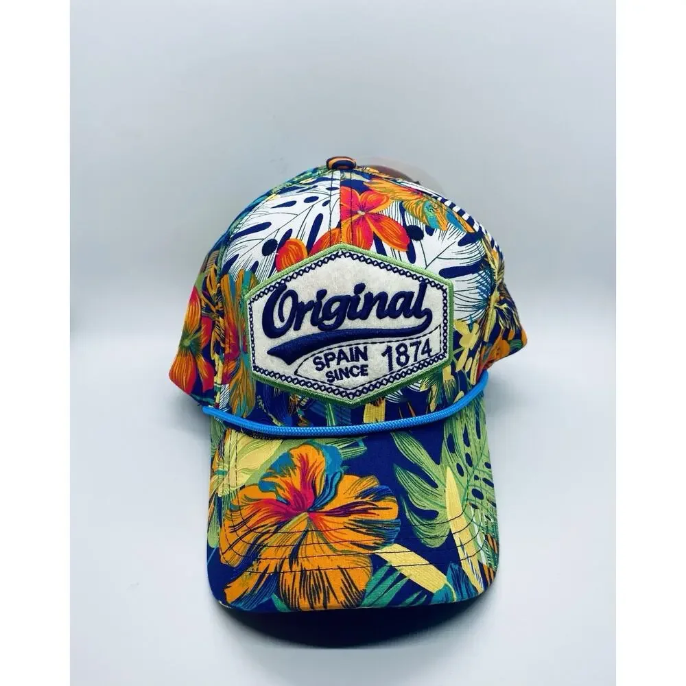 Robin Ruth Originals Spain Floral Adjustable Hat One Size New With Tags